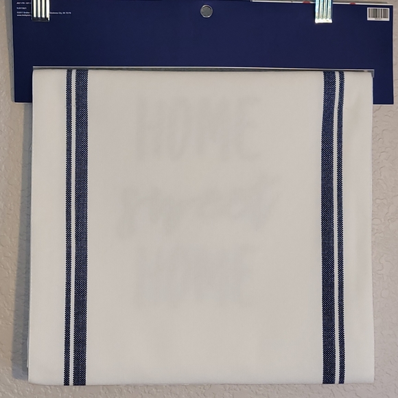 JULY 4TH TABLE RUNNER WHITE BLUE 13 X 72 INCHES HOME SWEET HOME SET cott… - Picture 2 of 6